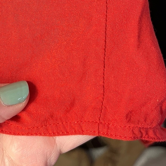 & Other Stories Red Midi Wrap Dress Sz 4 - Picture 5 of 12